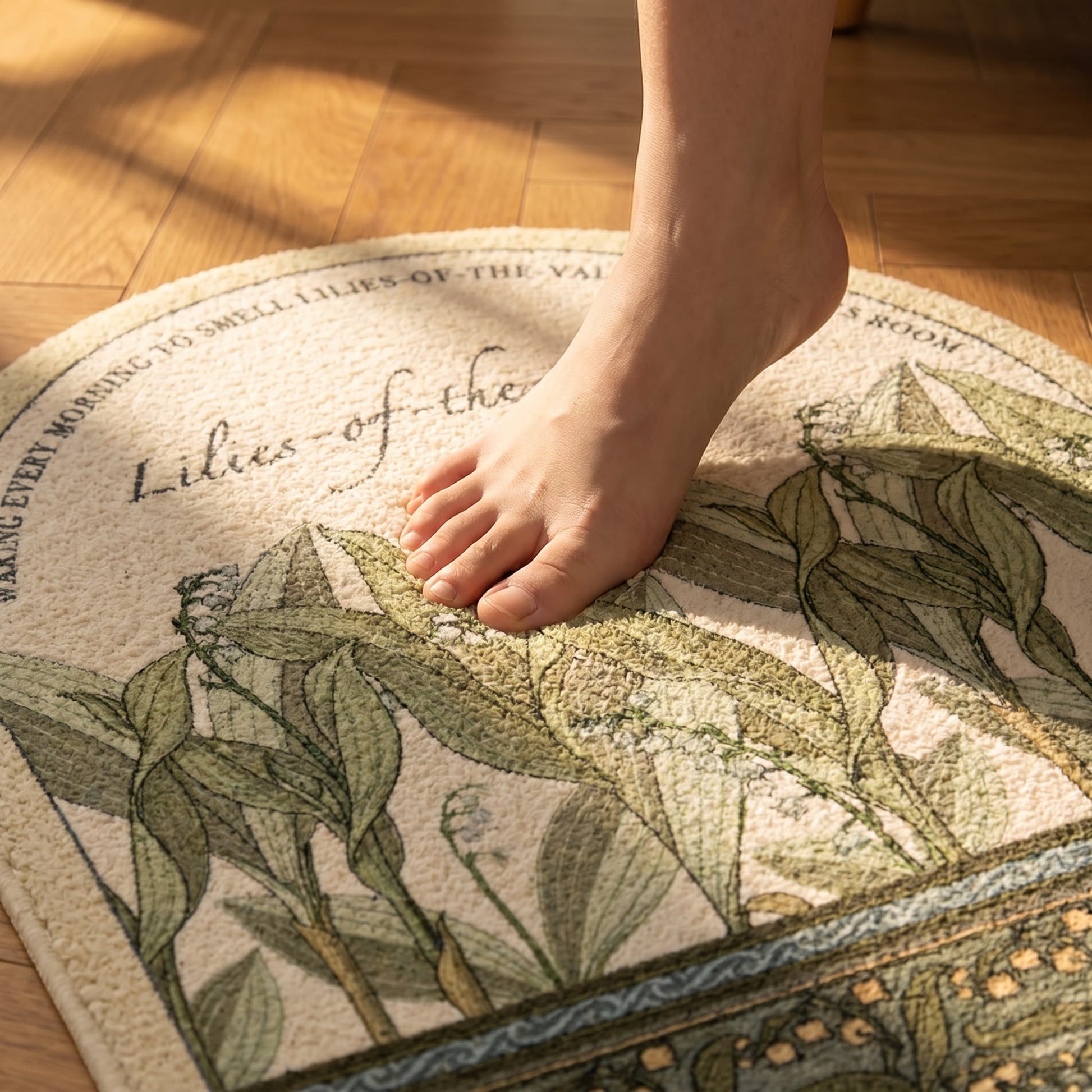 Ownkoti Vintage Lily of the Valley  Area Rug - image 4