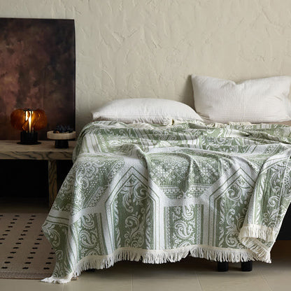 Ownkoti Damask Paisley Pattern Cotton Blanket - image 13