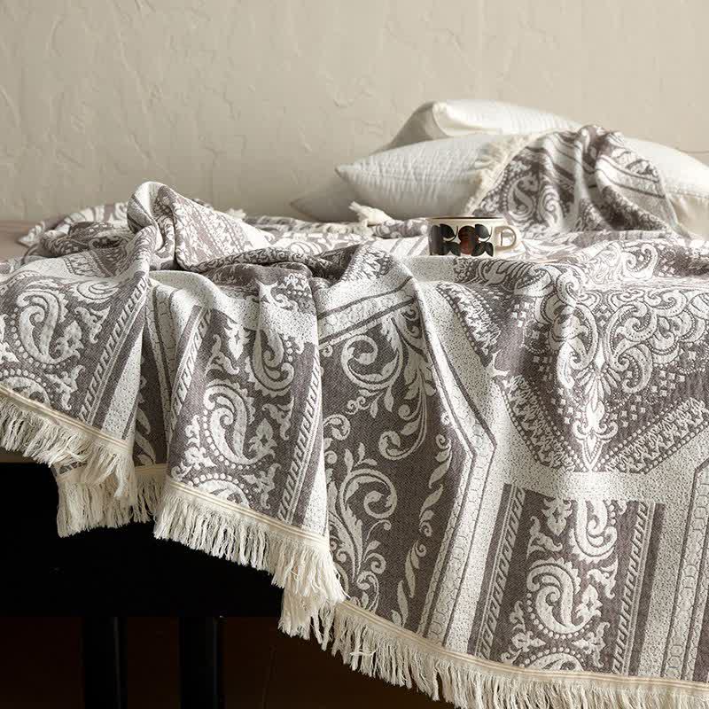 Ownkoti Damask Paisley Pattern Cotton Blanket - image 7
