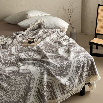 Ownkoti Damask Paisley Pattern Cotton Blanket - image 6