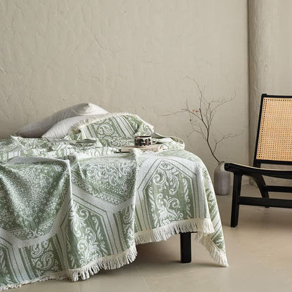 Ownkoti Damask Paisley Pattern Cotton Blanket - image 12