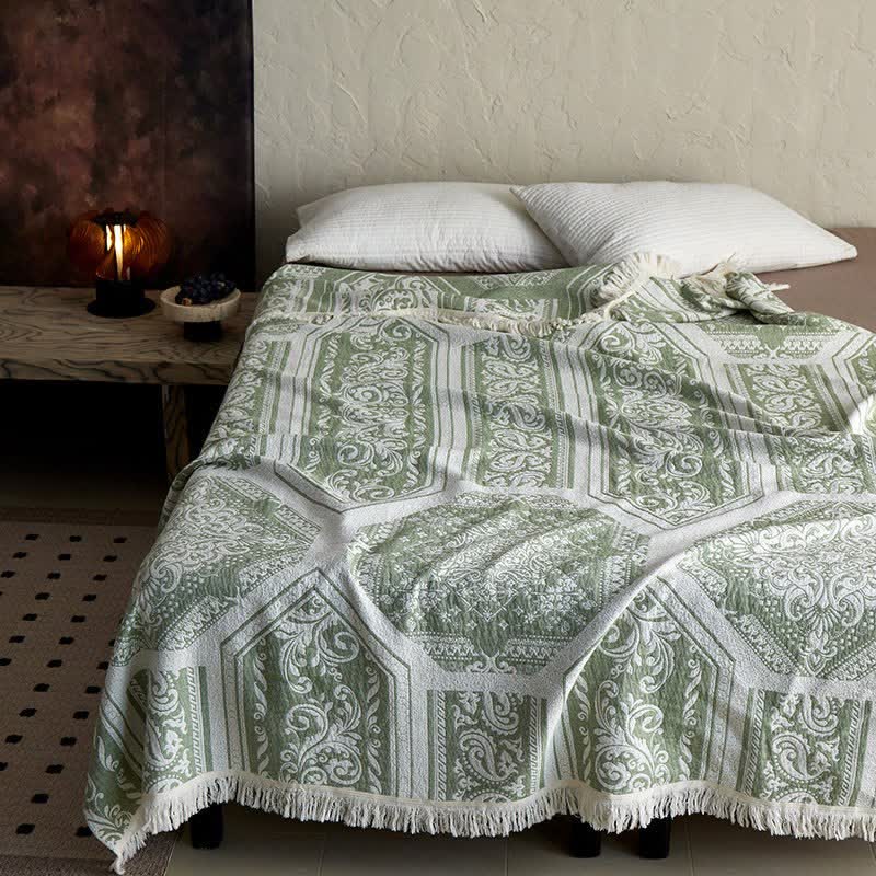 Ownkoti Damask Paisley Pattern Cotton Blanket - image 14