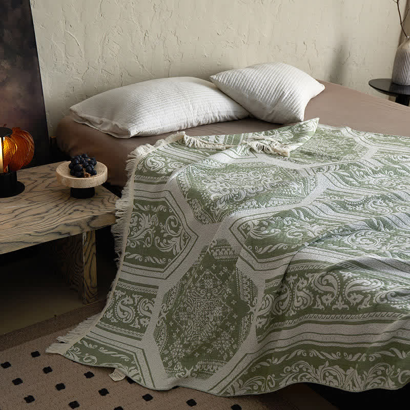 Ownkoti Damask Paisley Pattern Cotton Blanket - image 15