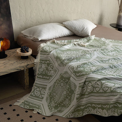 Ownkoti Damask Paisley Pattern Cotton Blanket - image 15