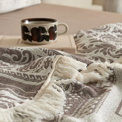 Ownkoti Damask Paisley Pattern Cotton Blanket - image 9