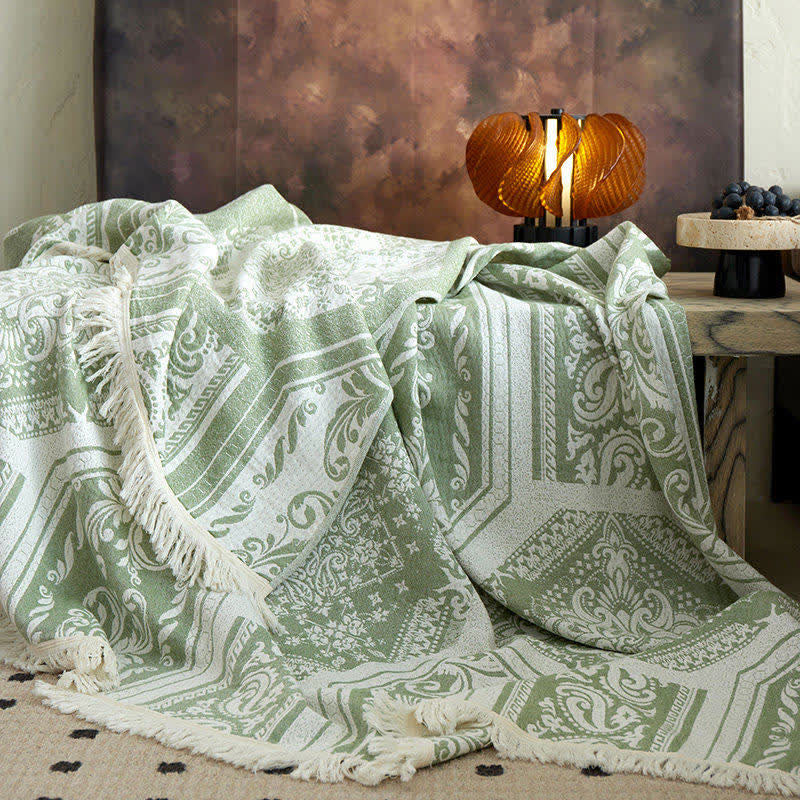 Ownkoti Damask Paisley Pattern Cotton Blanket - image 11