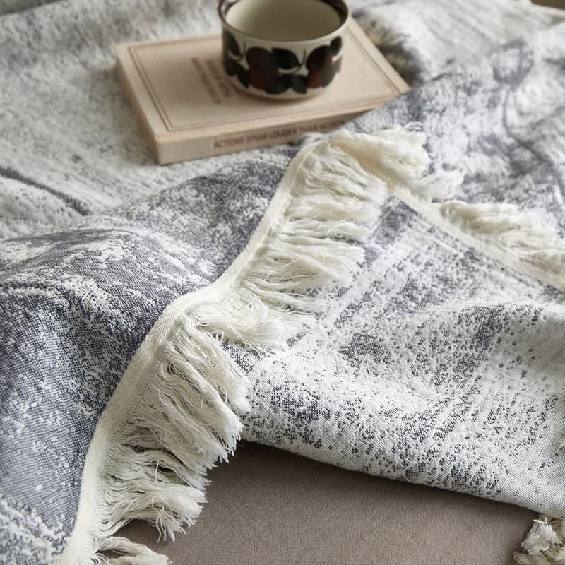 Ownkoti Abstract Ink Style Cotton Gauze Blanket - image 6