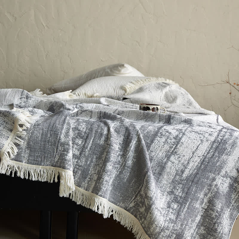 Ownkoti Abstract Ink Style Cotton Gauze Blanket - image 5