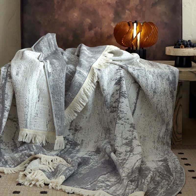Ownkoti Abstract Ink Style Cotton Gauze Blanket - image 1