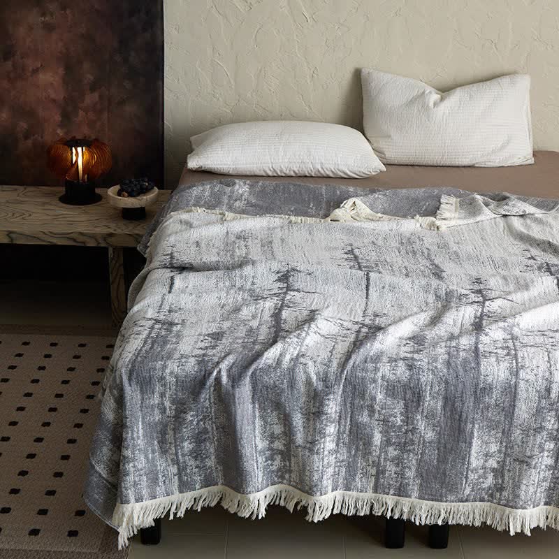 Ownkoti Abstract Ink Style Cotton Gauze Blanket - image 3