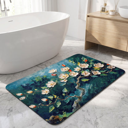 Ownkoti Impressionist Magnolia Bathroom Rug - image 2