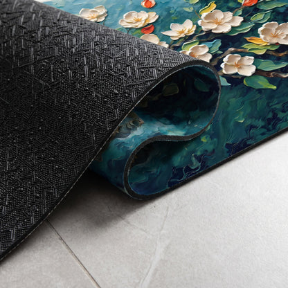 Ownkoti Impressionist Magnolia Bathroom Rug - image 3