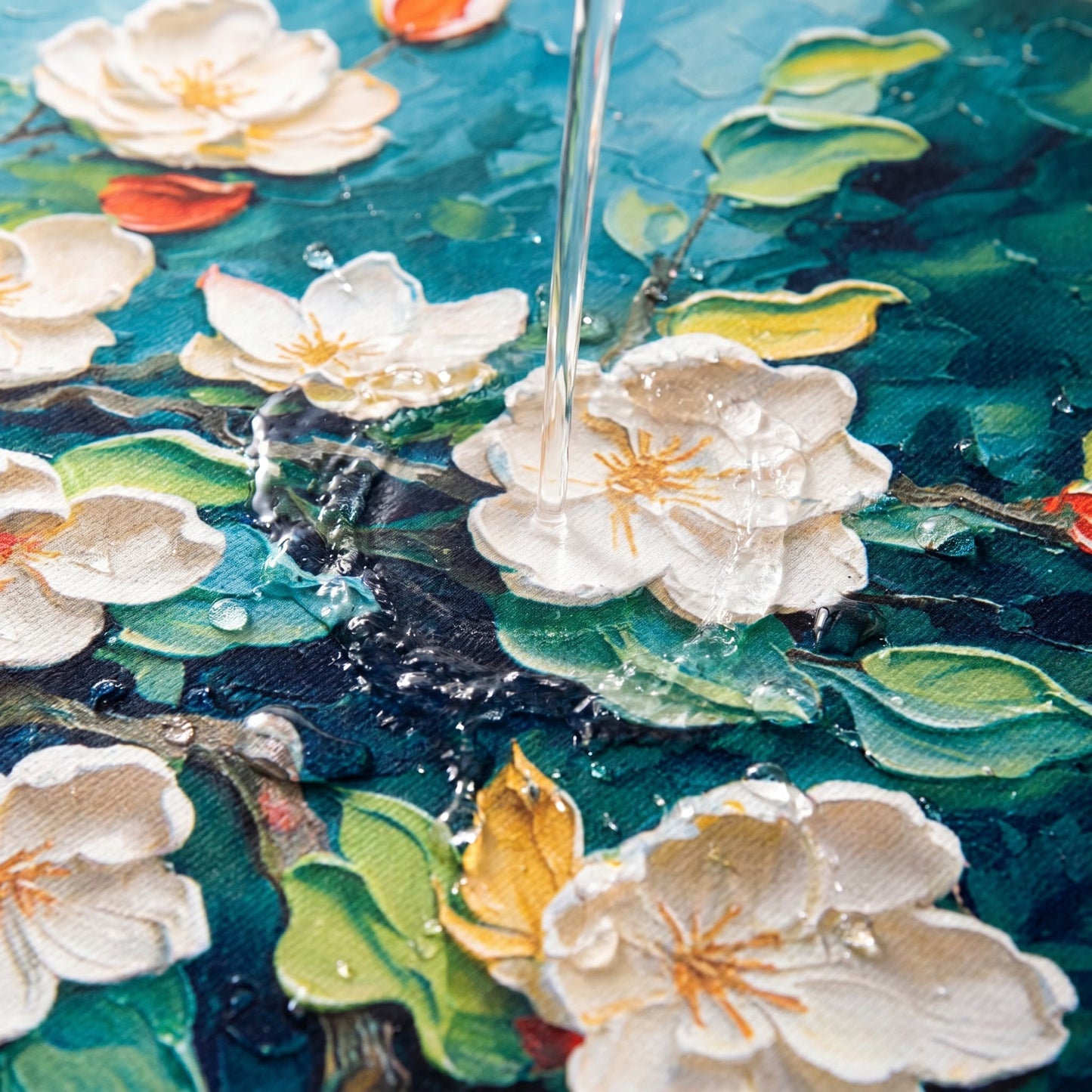 Ownkoti Impressionist Magnolia Bathroom Rug - image 4