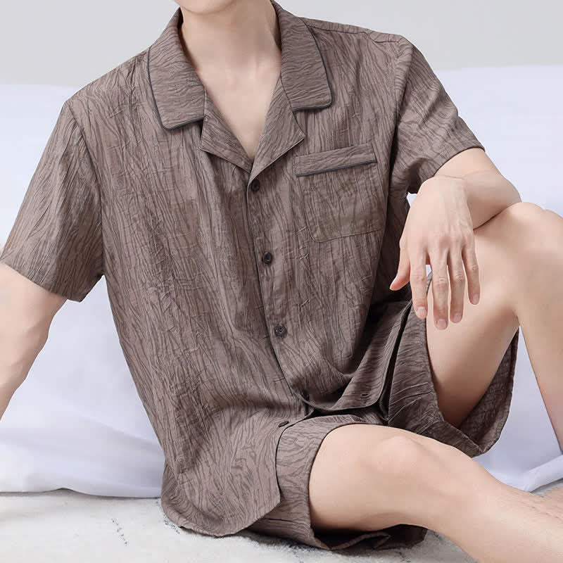 Ownkoti Textured Short Sleeve Pajama Set - image 3