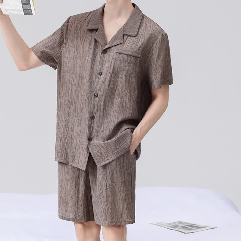 Ownkoti Textured Short Sleeve Pajama Set - image 4