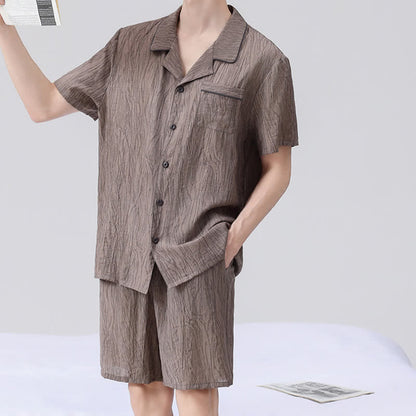 Ownkoti Textured Short Sleeve Pajama Set - image 4