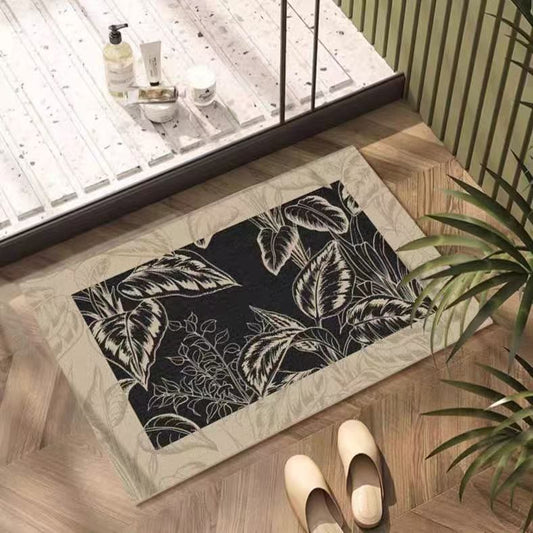 Ownkoti Tropical Leaf Vintage Bathroom Rug - 31" × 47" - image 0