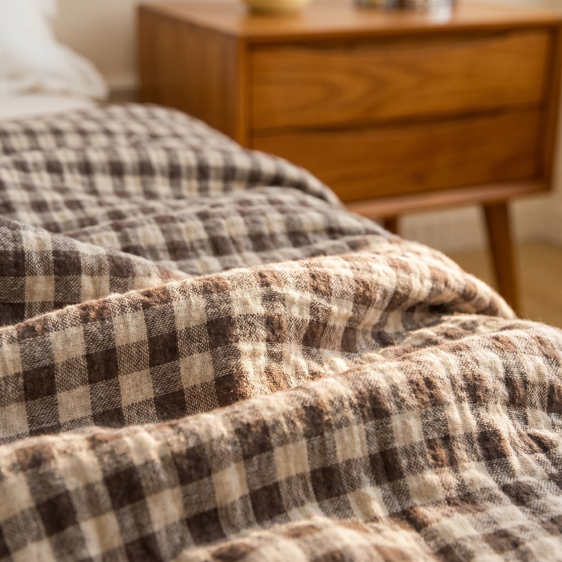 Ownkoti Vintage Checker Heart Cotton Quilt - image 5