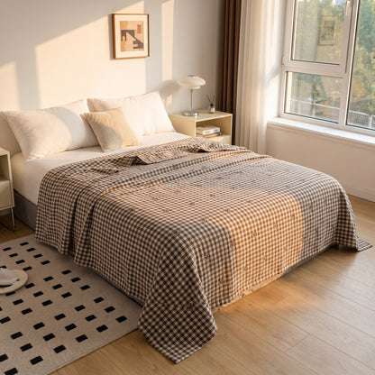 Ownkoti Vintage Checker Heart Cotton Quilt - image 1