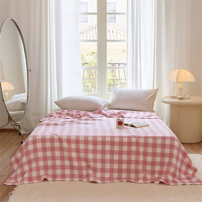 Ownkoti Classic Check Cotton Quilt - Pink - Queen - image 6