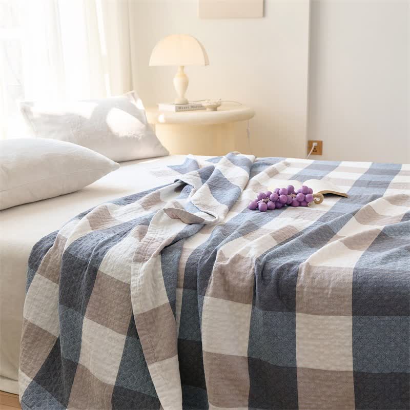 Ownkoti Multi-Tone Plaid Cotton Quilt - image 2