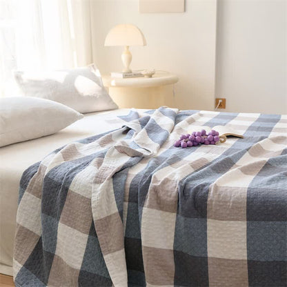 Ownkoti Multi-Tone Plaid Cotton Quilt - image 2