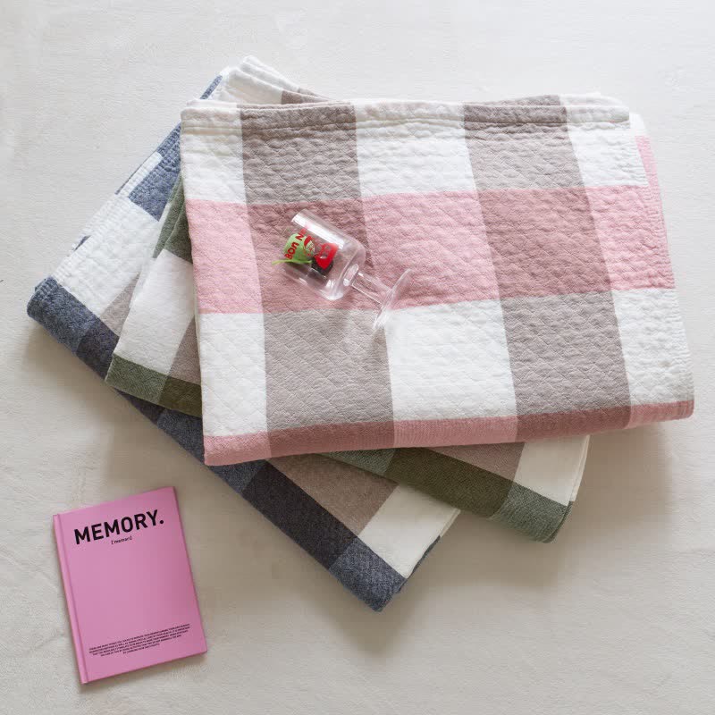 Ownkoti Multi-Tone Plaid Cotton Quilt - image 3