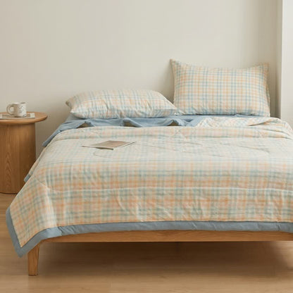 Ownkoti Pastel Plaid Cotton Quilt - image 2