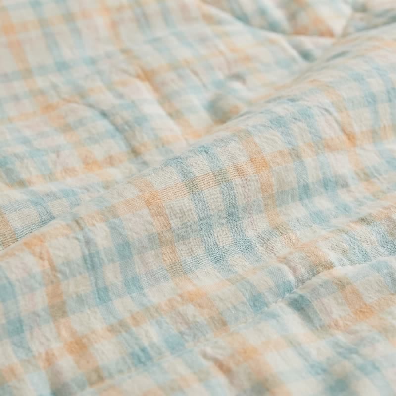 Ownkoti Pastel Plaid Cotton Quilt - image 4