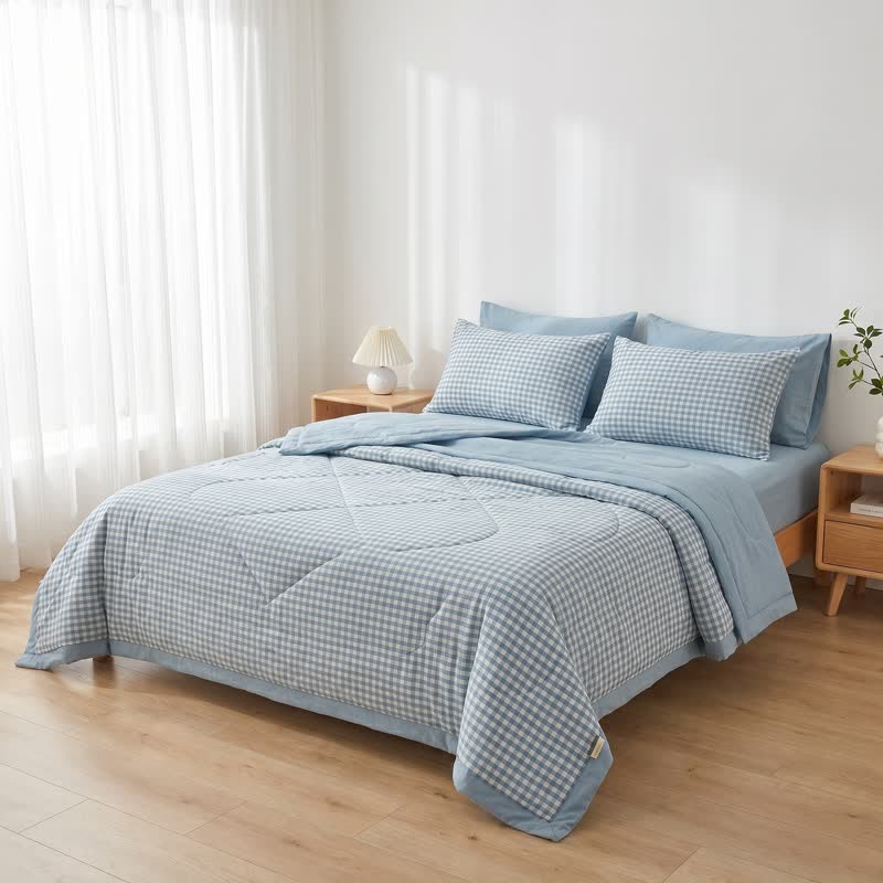 Ownkoti Classic Gingham Cotton Quilt - image 1
