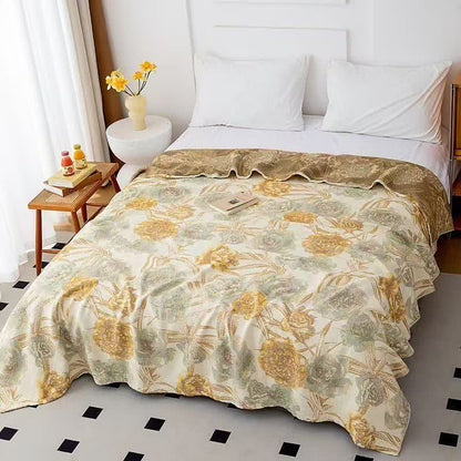 Ownkoti Retro Botanical Cotton Gauze Quilt - Queen - image 0