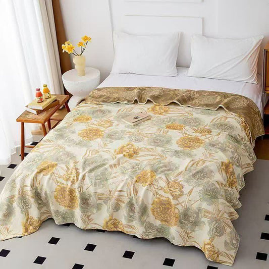 Ownkoti Retro Botanical Cotton Gauze Quilt - Queen - image 0