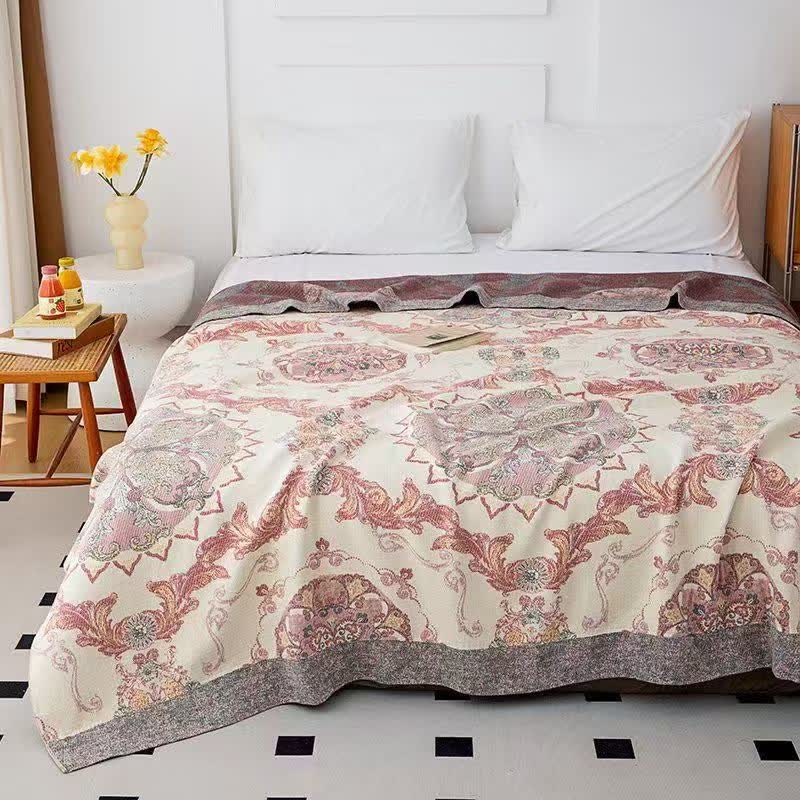 Ownkoti Vintage Ornate Floral Cotton Gauze Quilt - Queen - image 0