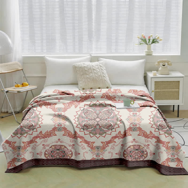Ownkoti Vintage Ornate Floral Cotton Gauze Quilt - image 1
