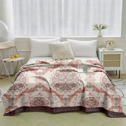 Ownkoti Vintage Ornate Floral Cotton Gauze Quilt - image 1