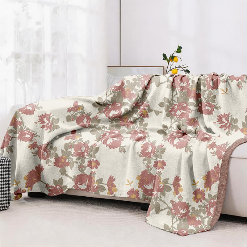 Ownkoti Vintage Rose Floral Cotton Gauze Quilt - image 4