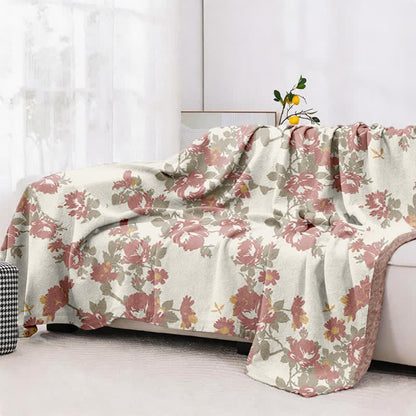 Ownkoti Vintage Rose Floral Cotton Gauze Quilt - image 4