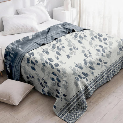Ownkoti Boho Leaf Print Cotton Gauze Quilt - image 2