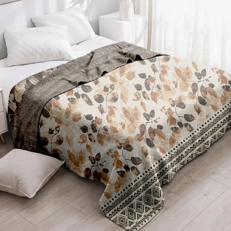 Ownkoti Bohemian Autumn Leaf Cotton Gauze Quilt - image 2