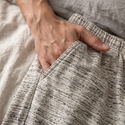 Ownkoti Cotton Heathered Marled Button Loungewear Set - image 5