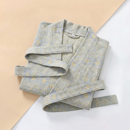 Ownkoti Cotton Ethnic Geometric Print Kimono Robe - image 14