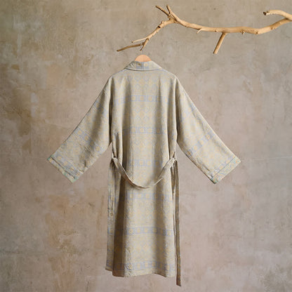 Ownkoti Cotton Ethnic Geometric Print Kimono Robe - image 13