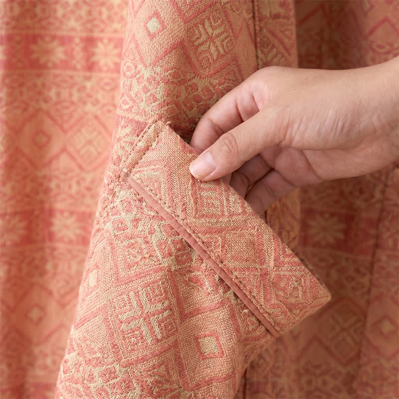 Ownkoti Cotton Ethnic Geometric Print Kimono Robe - image 6