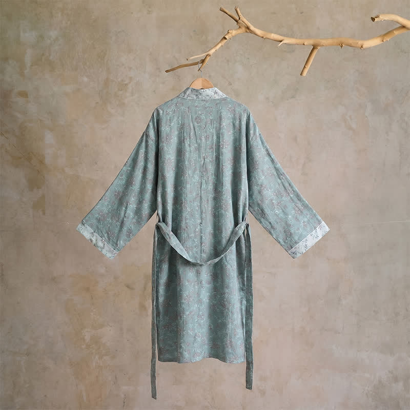 Ownkoti Cotton Reversible Floral Kimono Robe - image 10