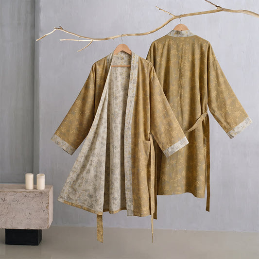 Ownkoti Cotton Reversible Floral Kimono Robe - image 0