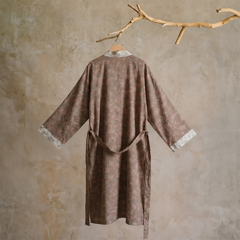 Ownkoti Cotton Reversible Floral Kimono Robe - image 13
