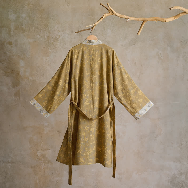 Ownkoti Cotton Reversible Floral Kimono Robe - image 2