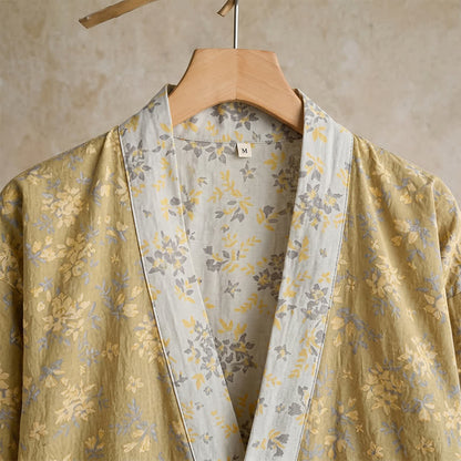 Ownkoti Cotton Reversible Floral Kimono Robe - image 3