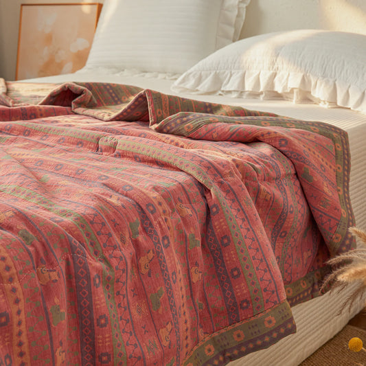 Ownkoti Jacquard Double-layer Gauze Natural Cotton Quilt - Queen - image 0