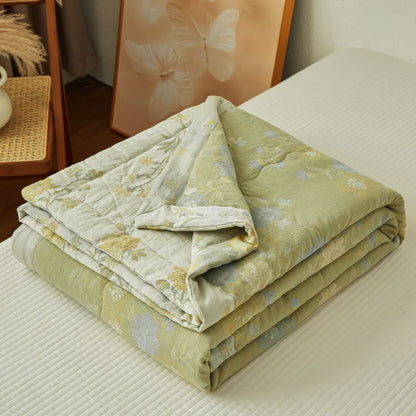 Ownkoti Serene Botanical Cotton Gauze Reversible Quilt - image 3